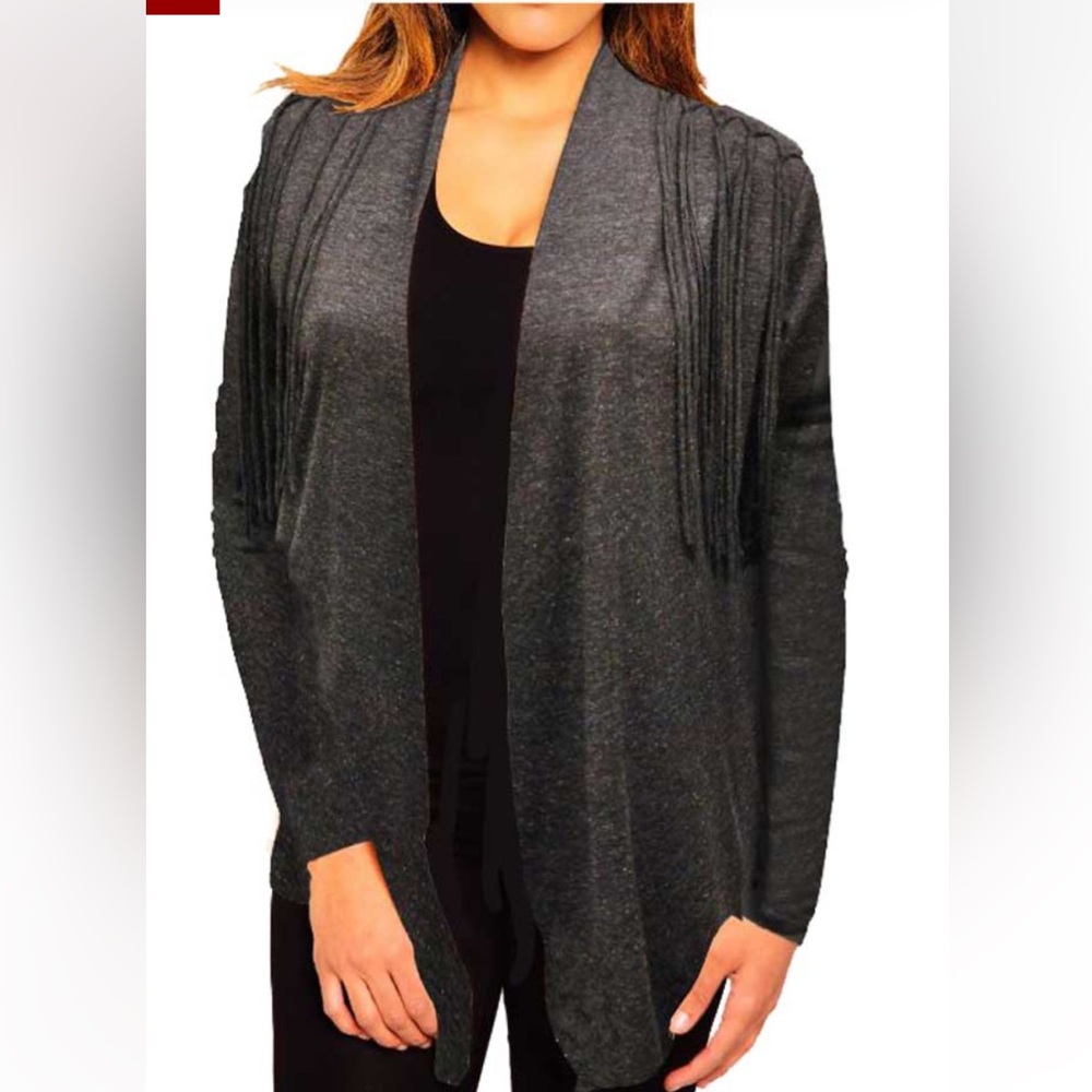 Harley-Davidson  Skull Wings Fringe Cardigan Top - Picture 6 of 13